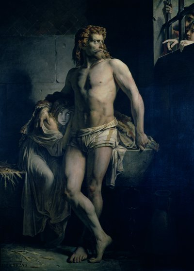 A Gaul and His Daughter Imprisoned in Rome by Félix Joseph Barrias